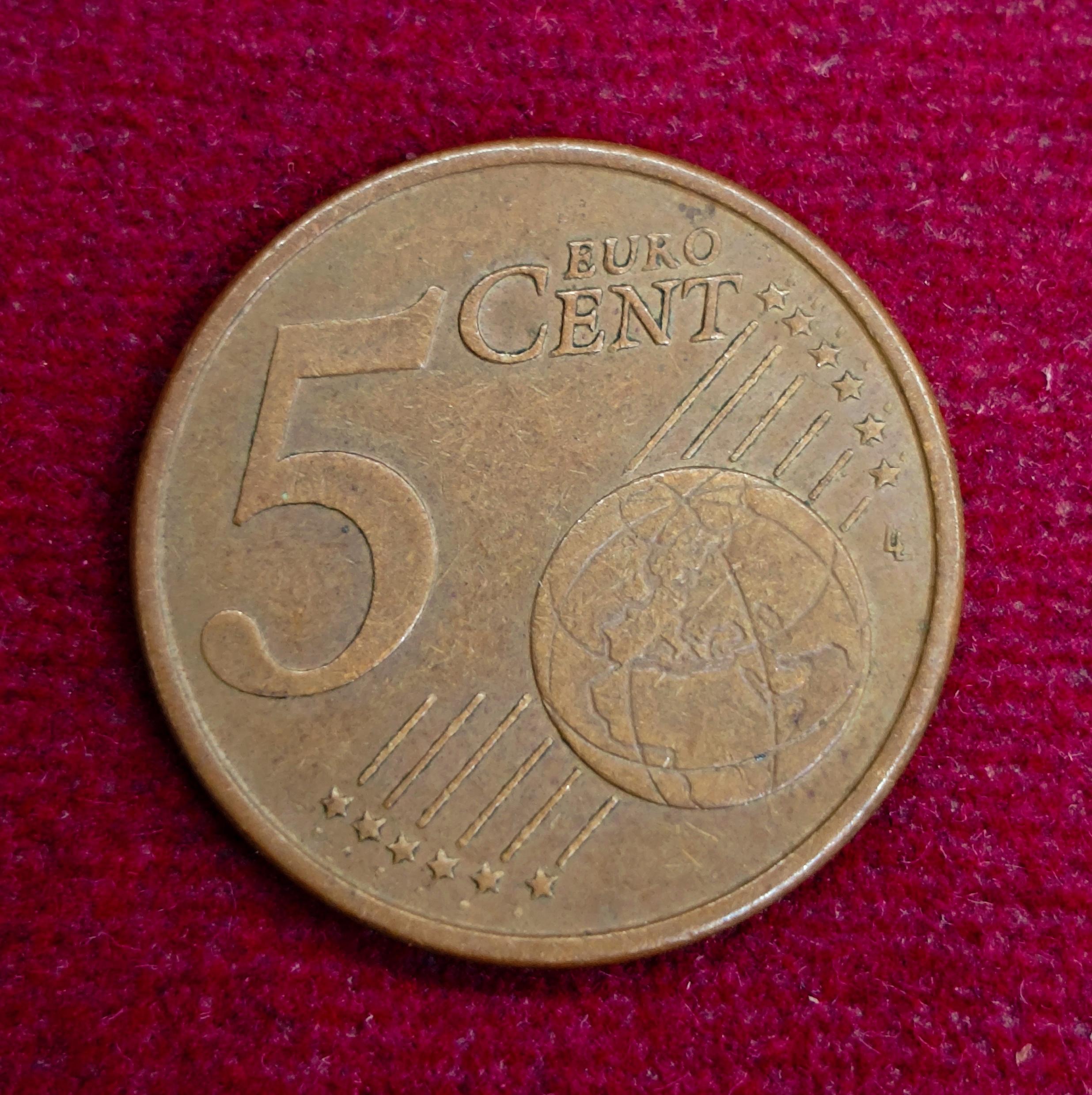 Italy 5 Euro Cent 2002 Coin