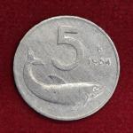 Italy 5 Lire 1954 Coin