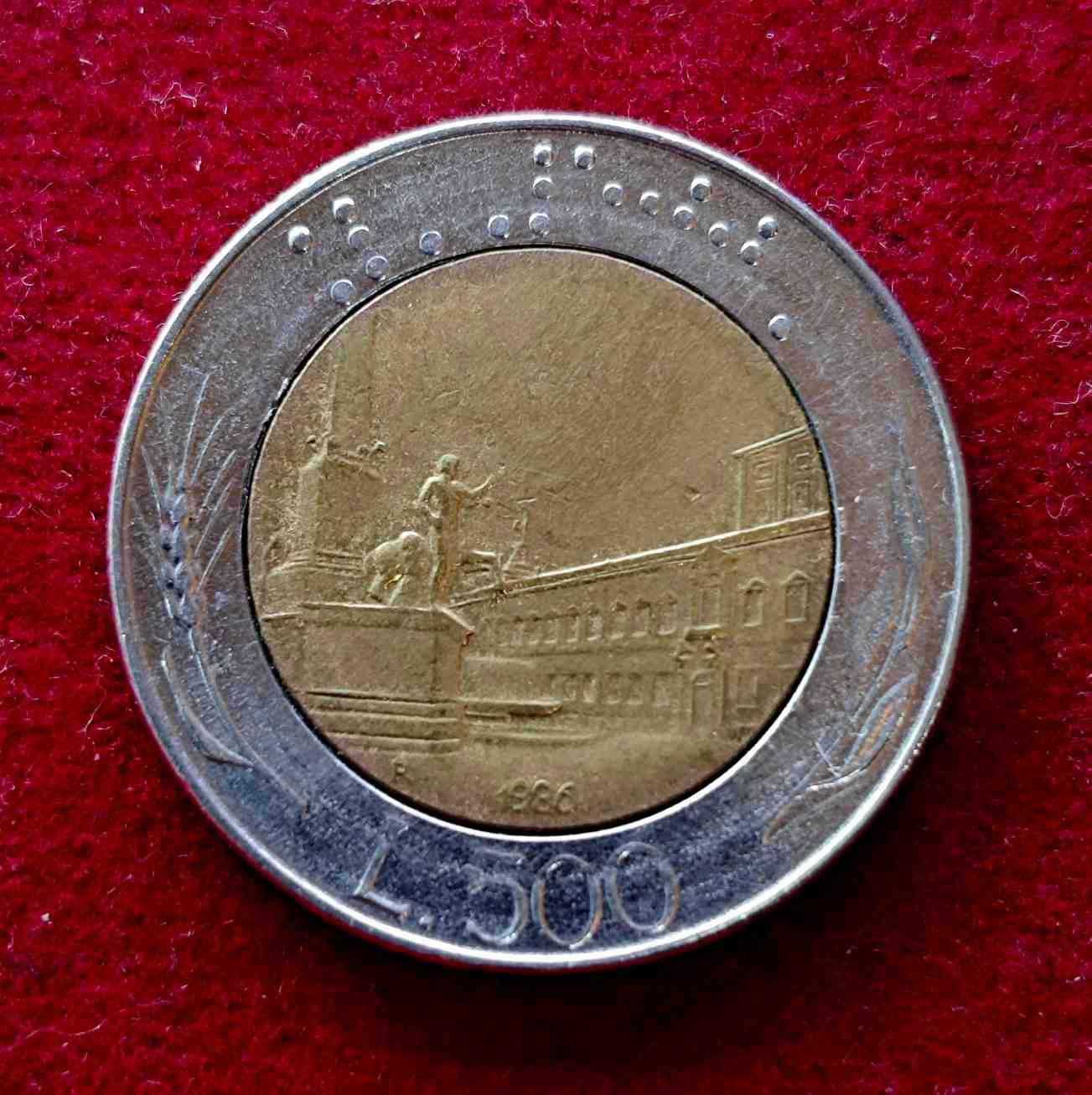 Italy 500 Lire 1986 Coin