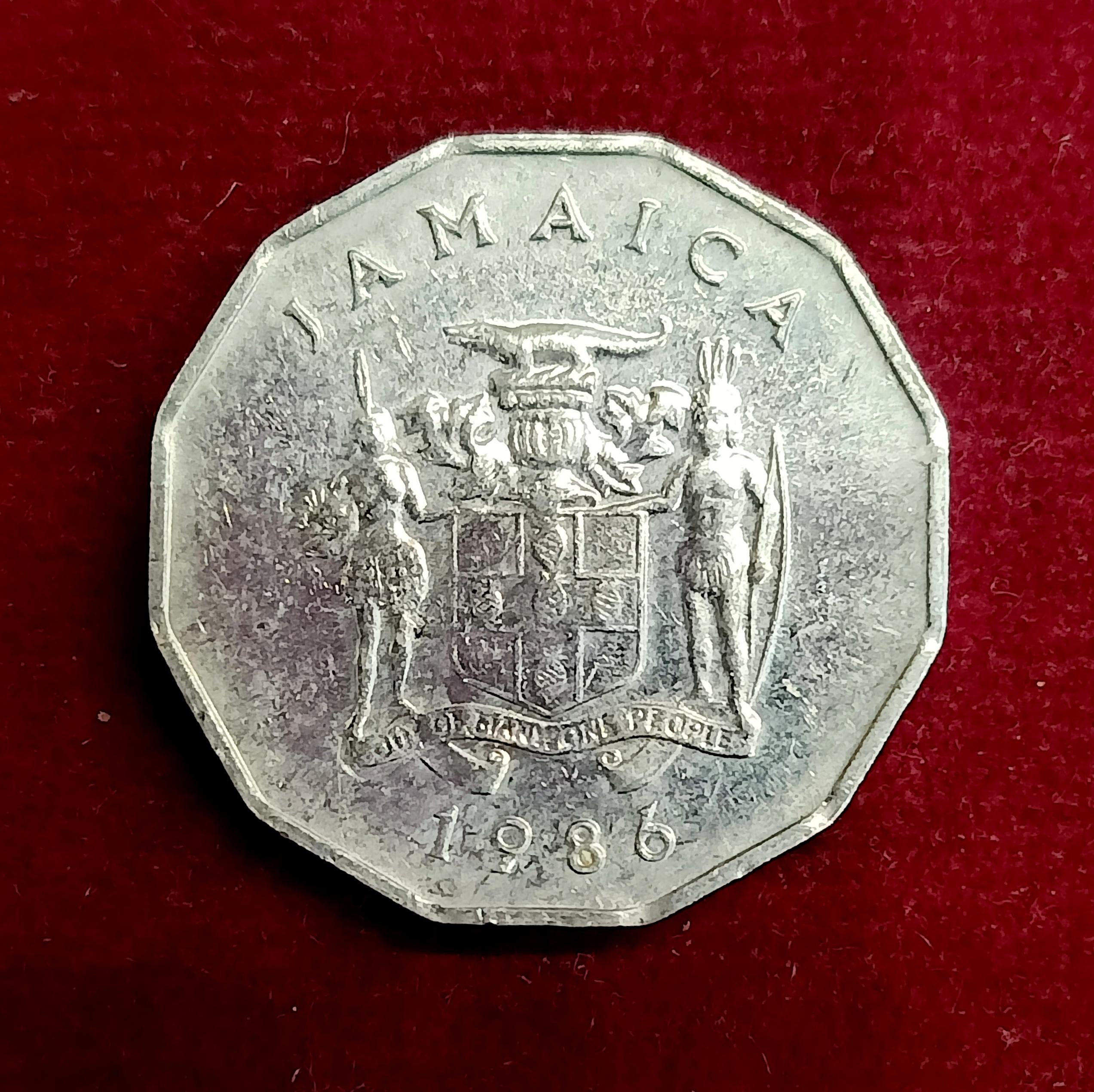 Jamaica 1 Cent FAO 1986 Commemorative Coin