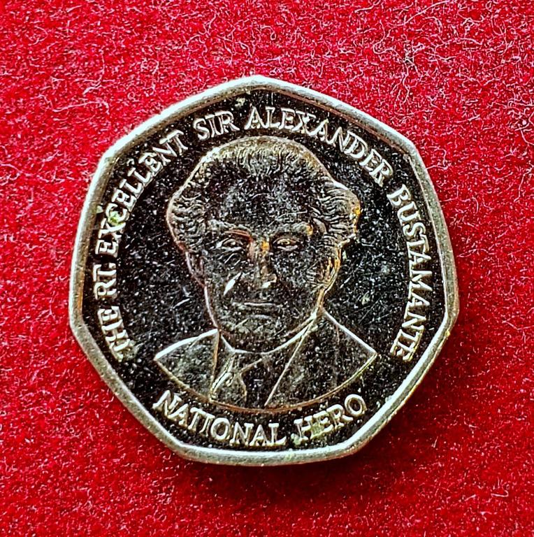 Jamaica 1 Dollar Heptagonal 1995 Coin