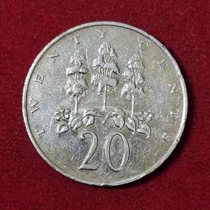 Jamaica 20 Cents 1987 Coin