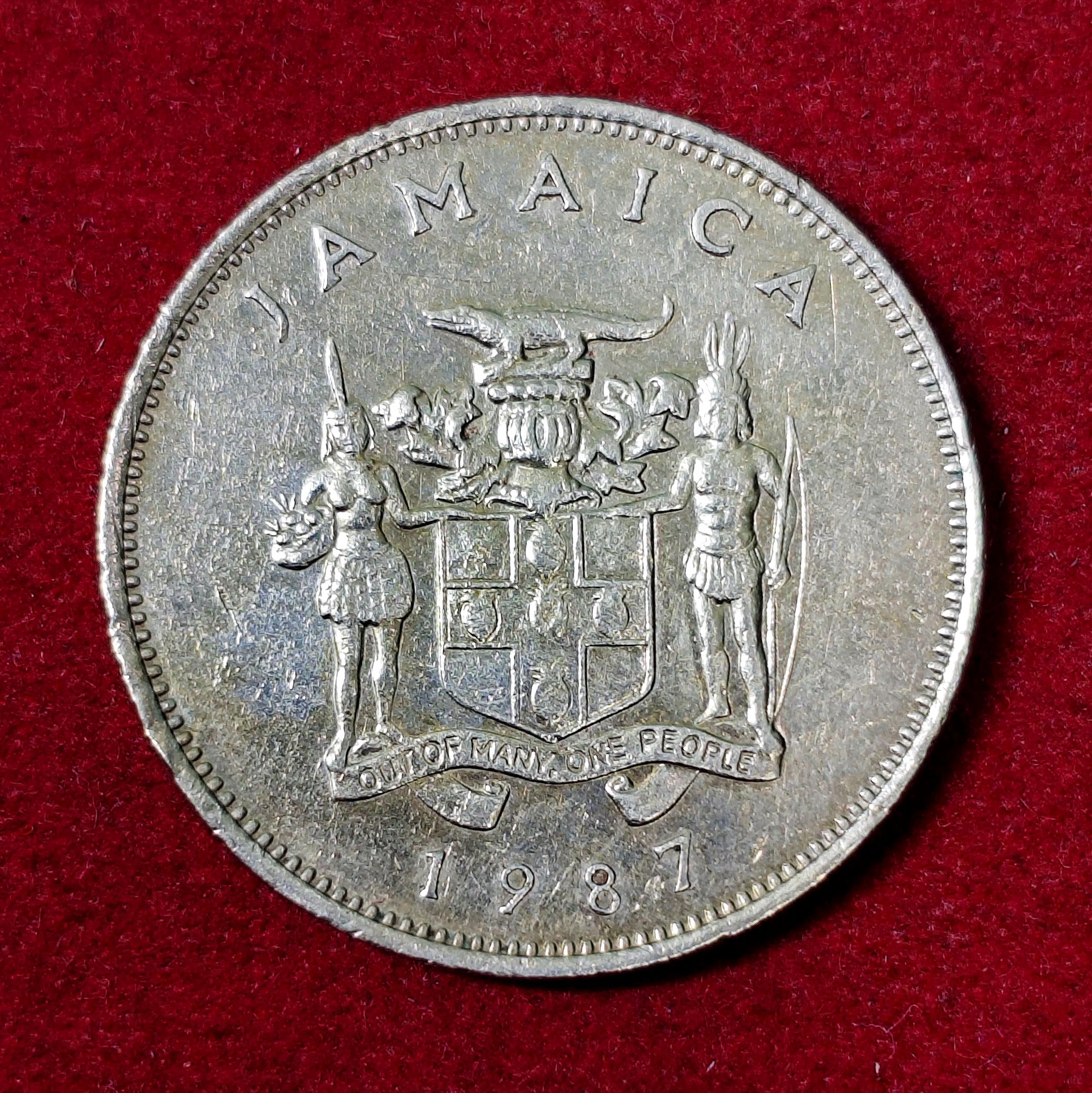 Jamaica 20 Cents 1987 Coin