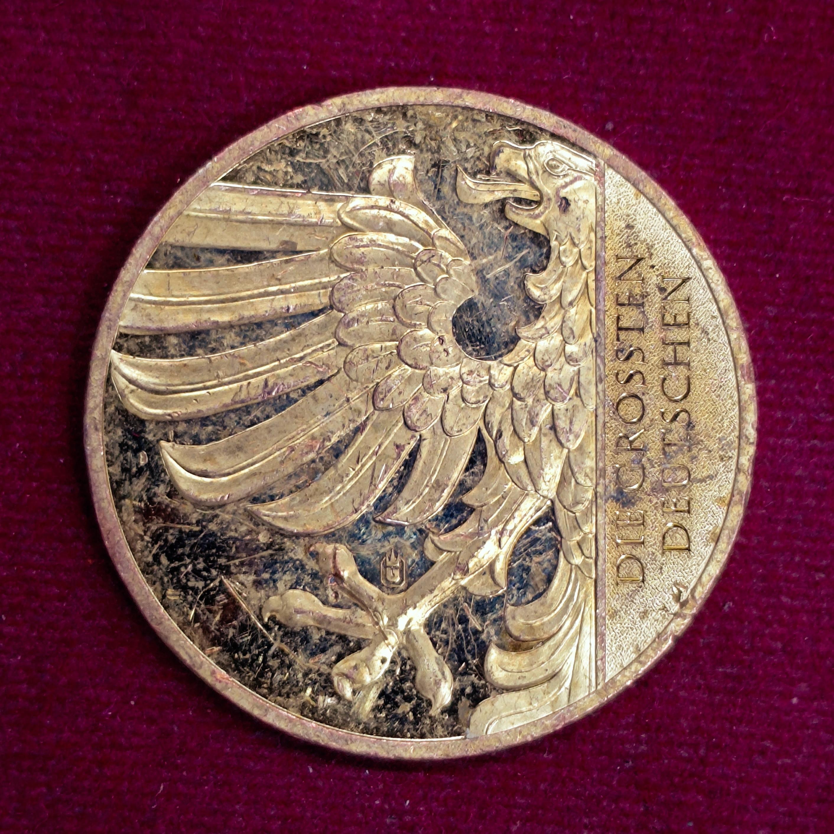 Johann Sebastian Bach Commemorative Medallion – German Classical Composer Tribute Coin (40mm)