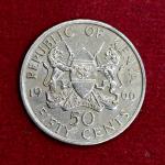 Kenya 50 Cents 1966 Coin
