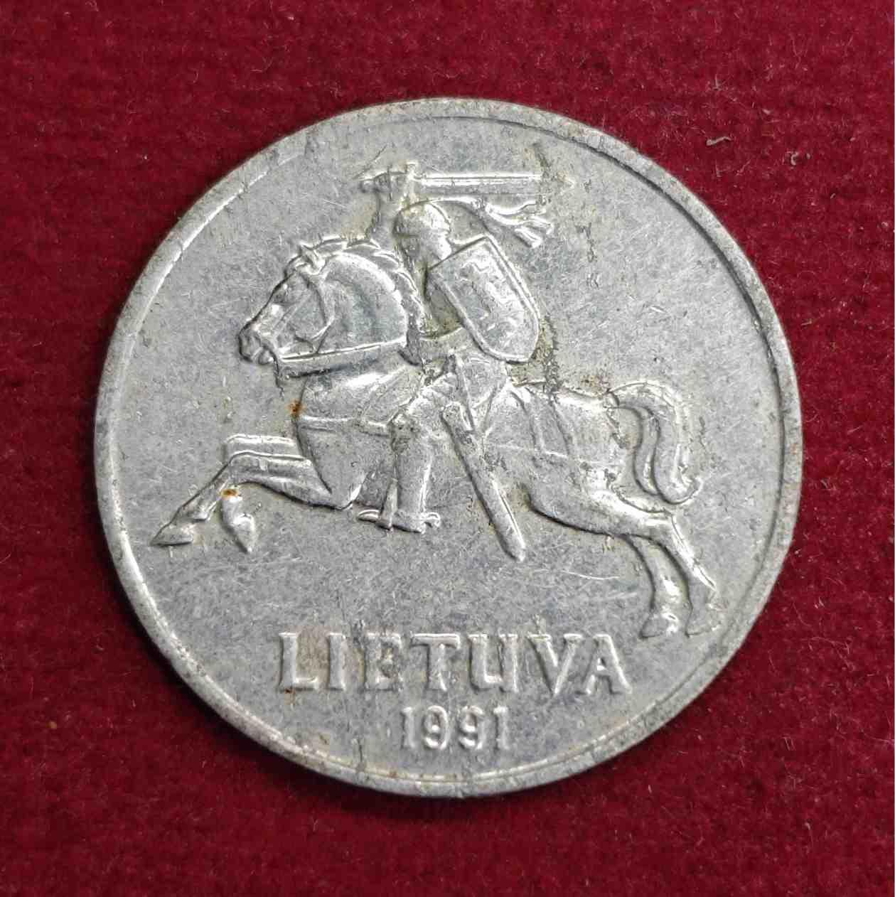 Lithuania 2 Centai 1991 Coin
