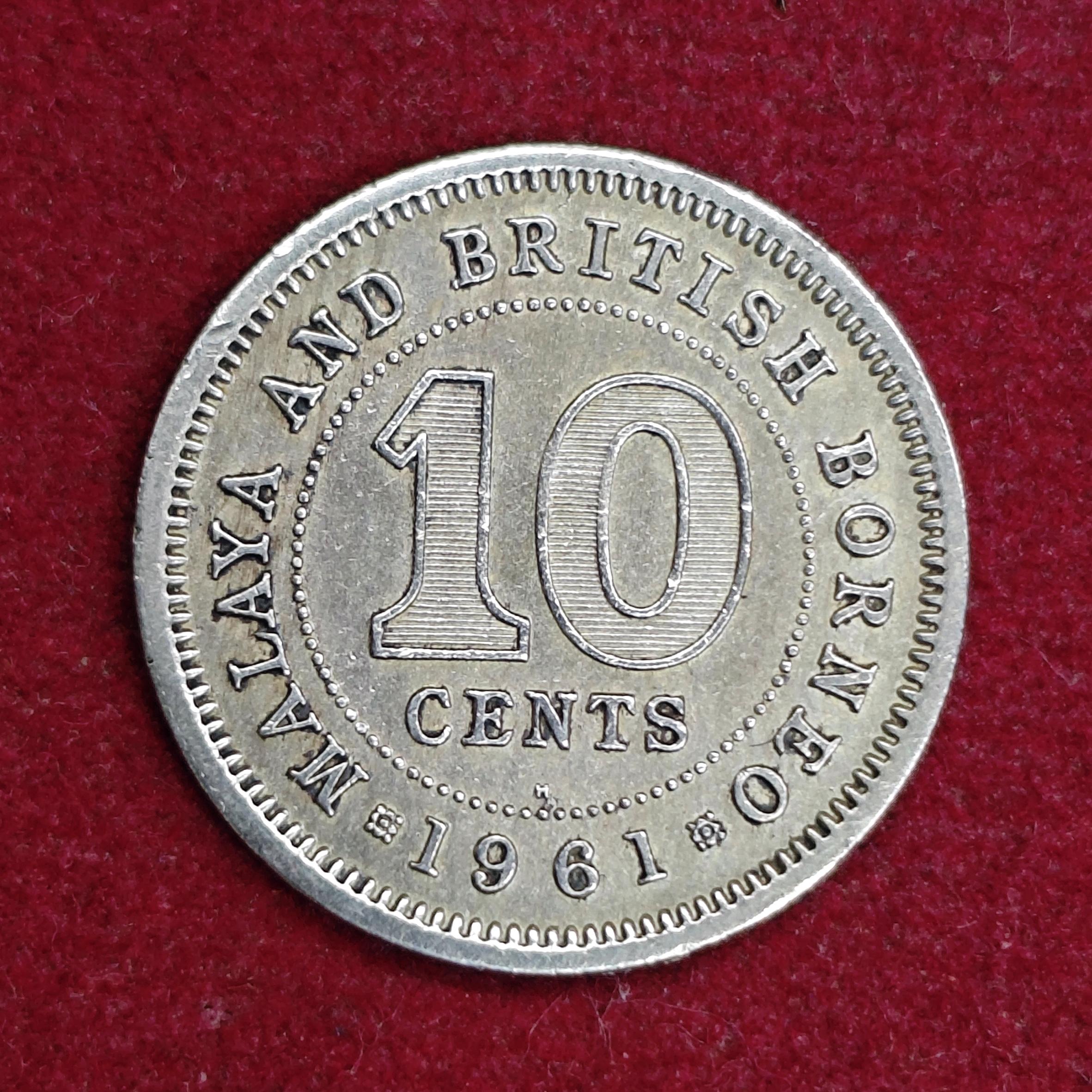Malaya and British Borneo 10 Cents Elizabeth II 1961 Coin