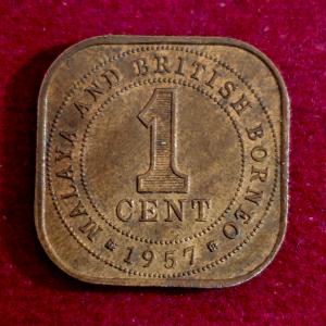 Malaya and British Borneo (Malaysia) 1 Cent Elizabeth II 1957 Coin