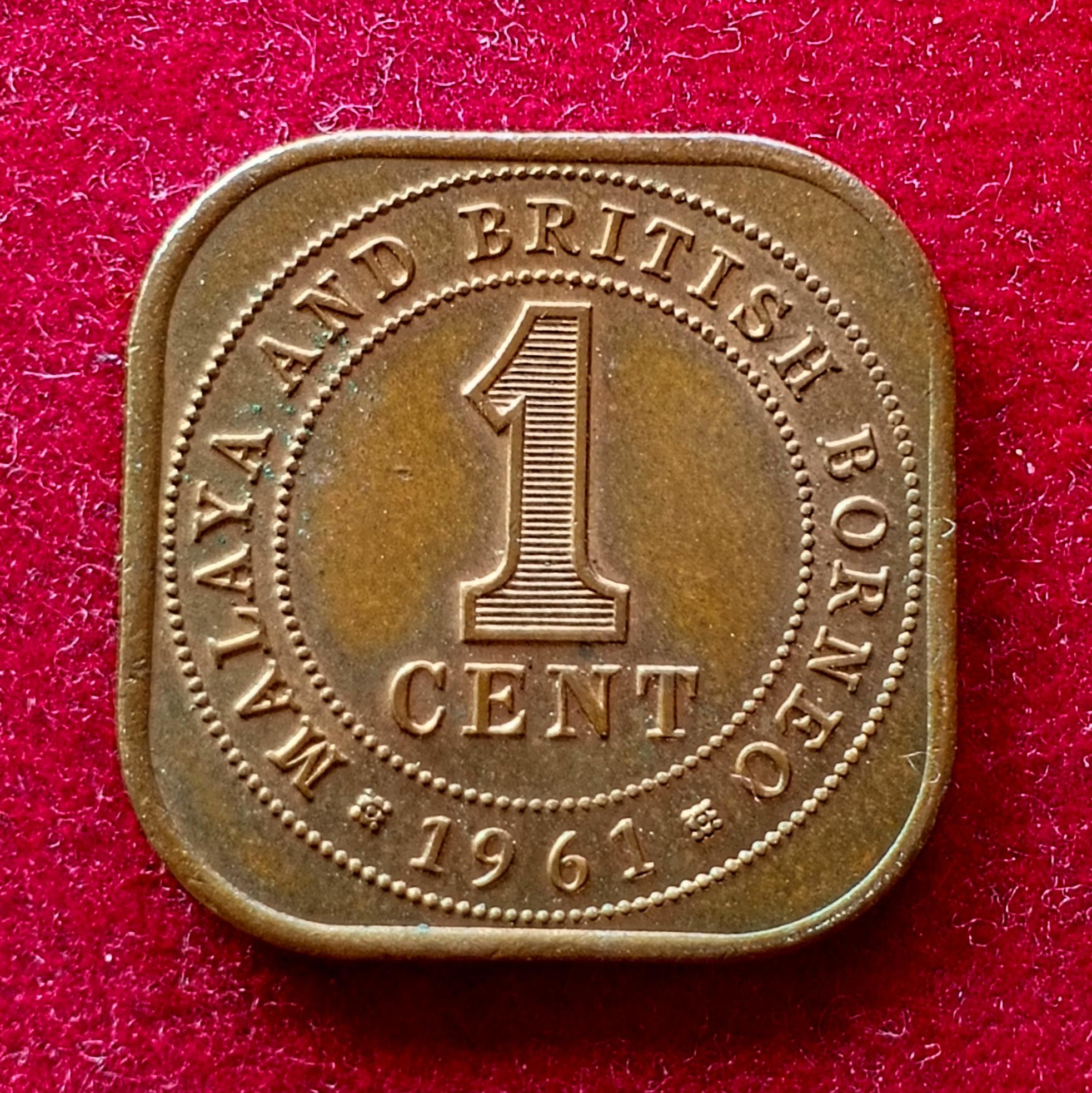 Malaya and British Borneo (Malaysia) 1 Cent Elizabeth II 1961 Coin