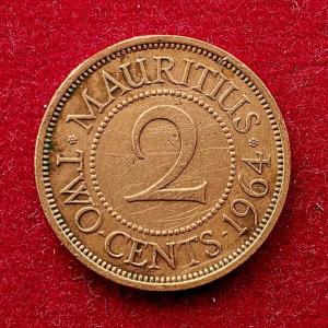 Mauritius 2 Cents - George VI 1964 Coins