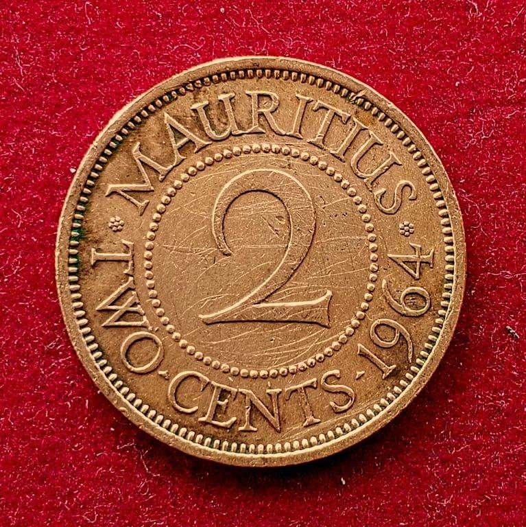 Mauritius 2 Cents - George VI 1964 Coins