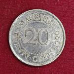 Mauritius 20 Cents 1990 Coin