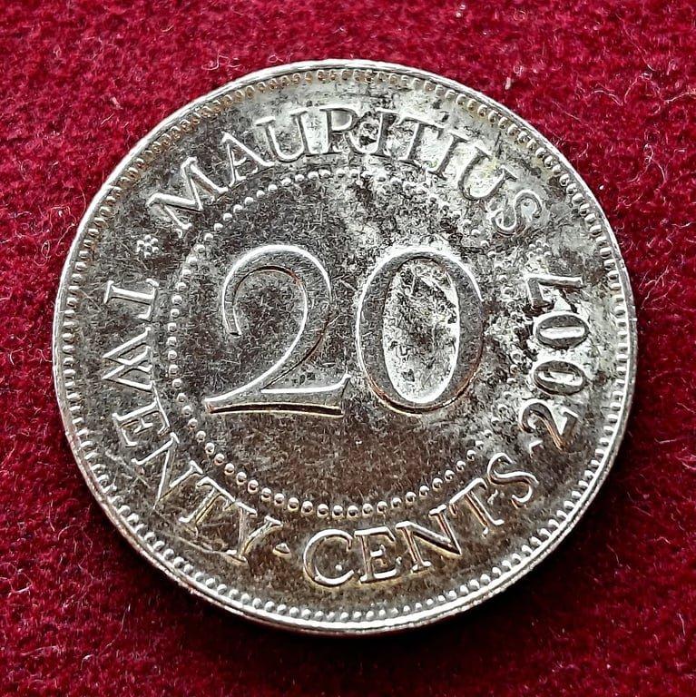 Mauritius 20 Cents 2007 Coin
