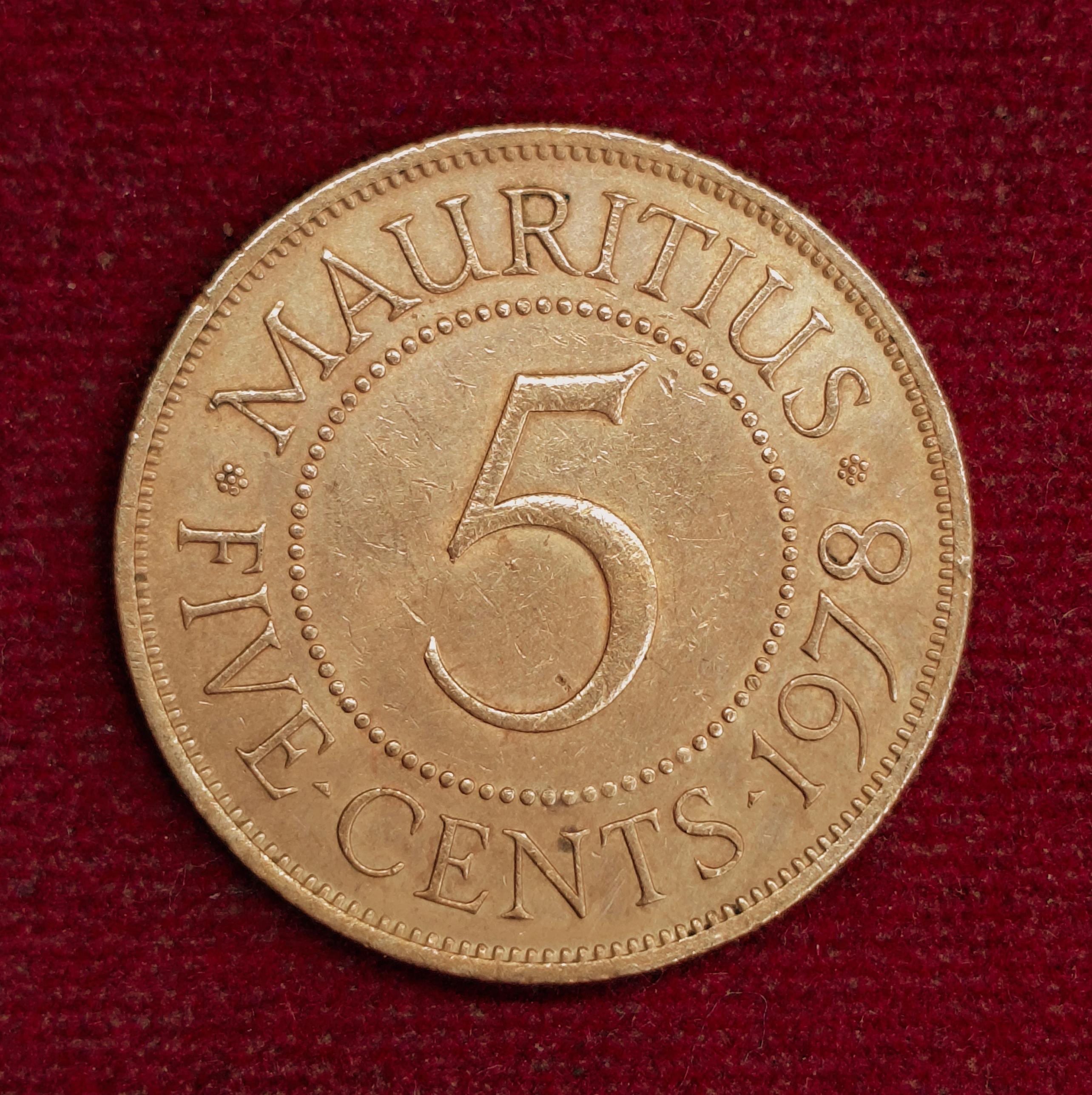 Mauritius 5 Cents - Elizabeth II 1978 Coin