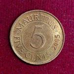 Mauritius 5 Cents 2005 Coin