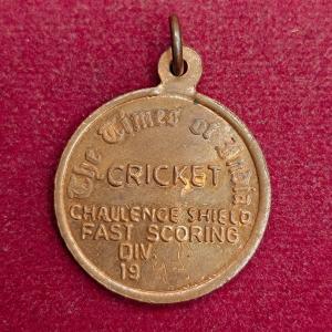 The Times of India - Cricket Challenge Shield Runner Up DIV - A 1993 Medal
