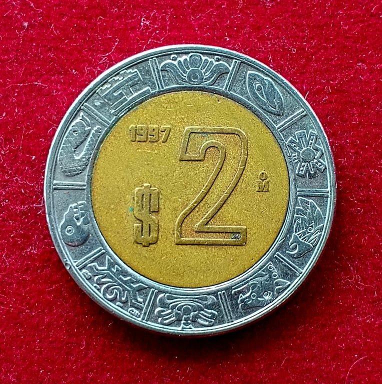 Mexico 2 Pesos 1997 Coin