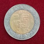 Mexico 5 Pesos 1993 Coin