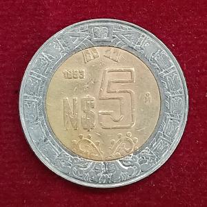 Mexico 5 Pesos 1993 Coin
