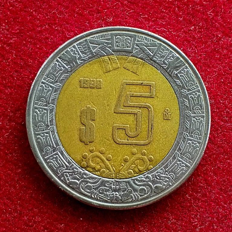 Mexico 5 Pesos 1998 Coin