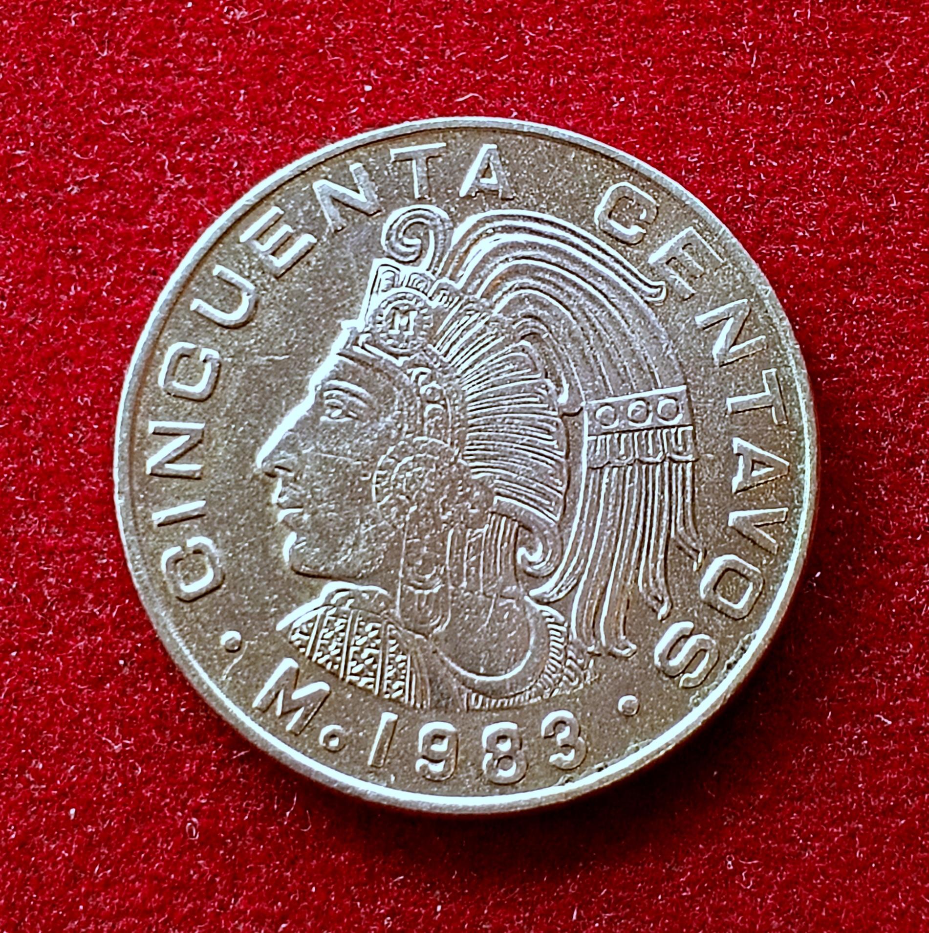 Mexico 50 Centavos 1983 Coin