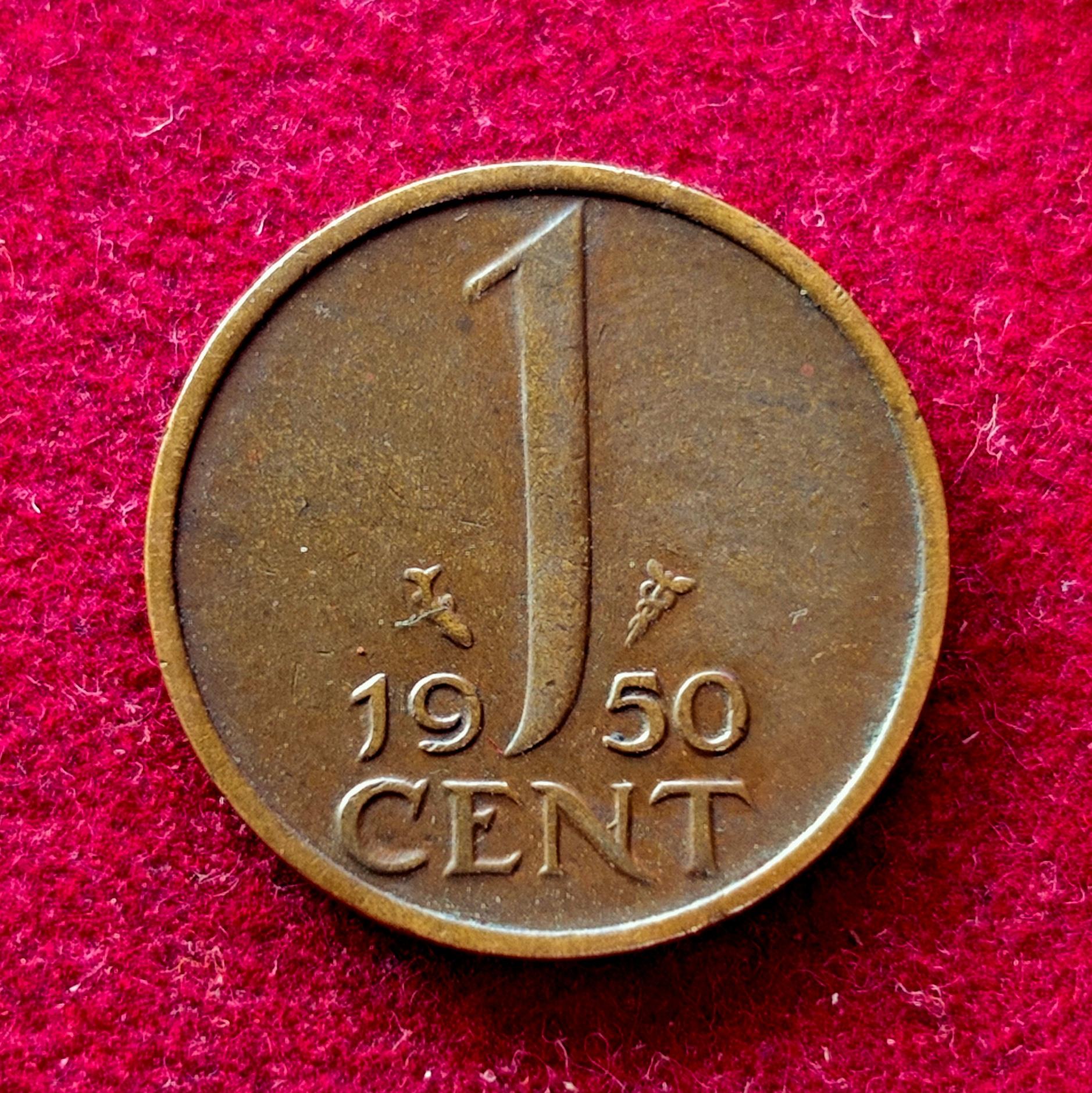 Netherlands 1 Cent - Juliana 1950 Coin