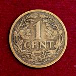 Netherlands 1 Cent Wilhelmina 1914 Coin