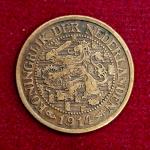 Netherlands 1 Cent Wilhelmina 1914 Coin