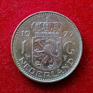 Netherlands 1 Gulden - Juliana 1977 Coin
