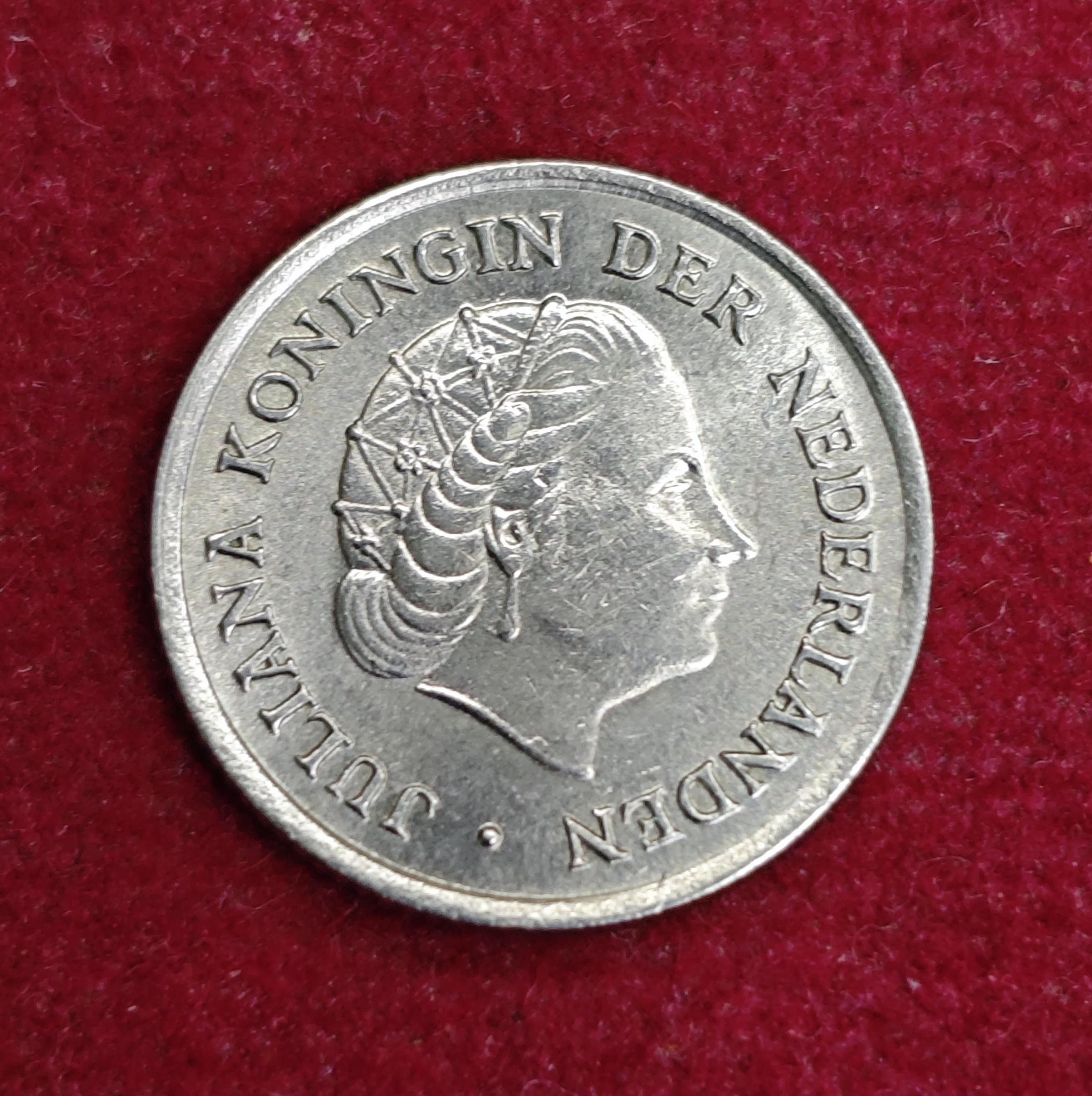Netherlands 10 Cents - Juliana 1958 Coin