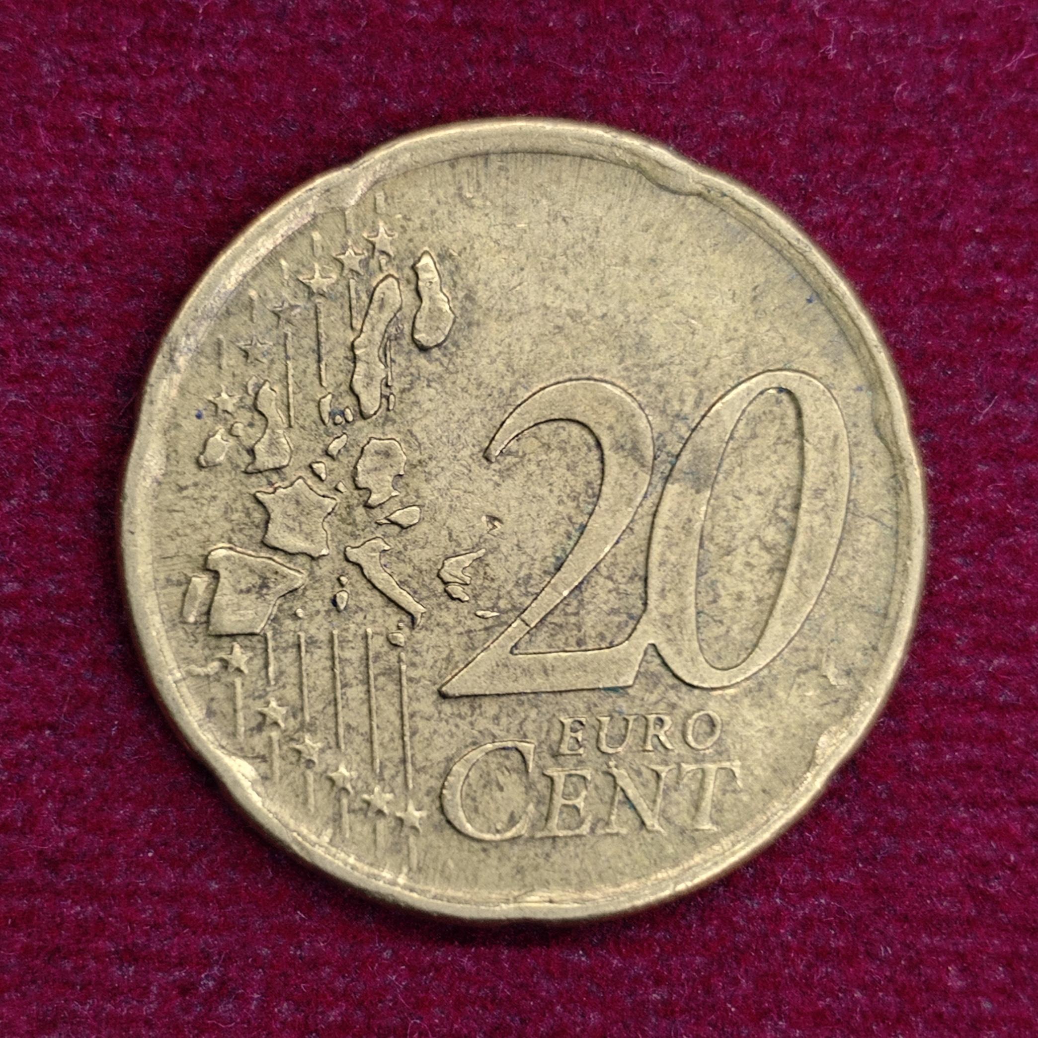 Netherlands 20 Euro Cent - Beatrix 2000 Coin