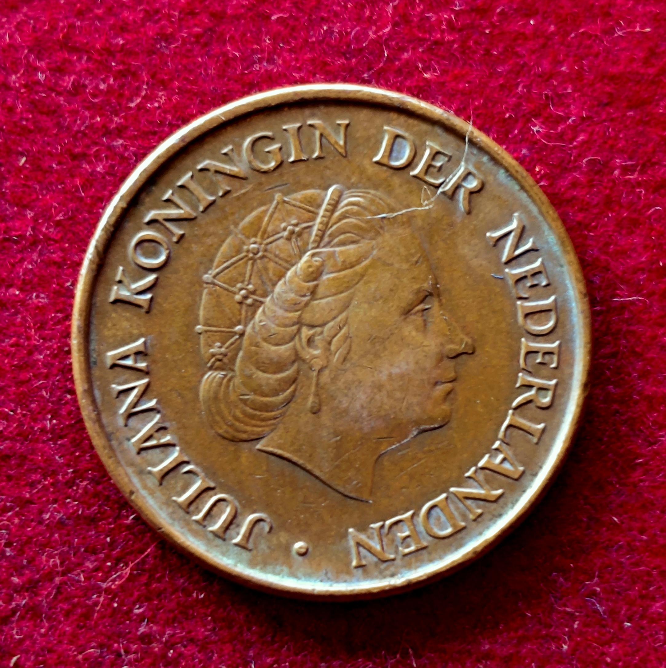 Netherlands 5 Cent Juliana 1967 Coin
