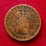 Netherlands East Indies (Indonesia) 1 Cent 1907 Coin