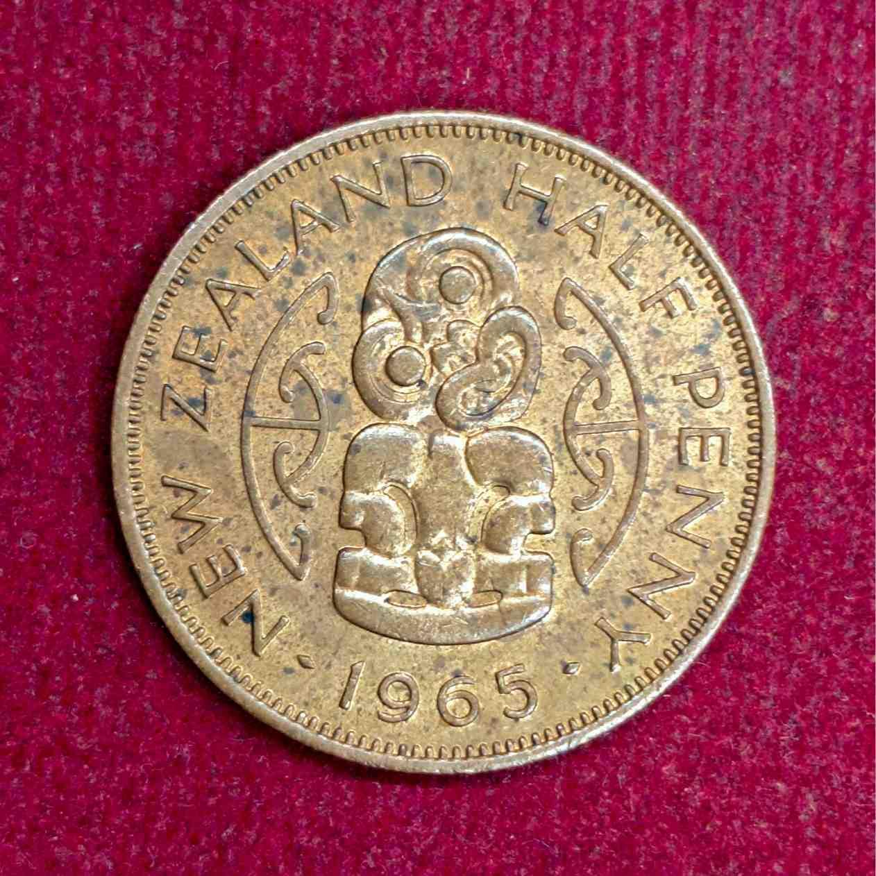 New Zealand 1/2 Penny - Elizabeth II 1965 Coin