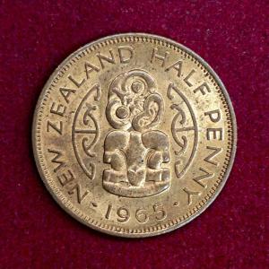 New Zealand 1/2 Penny - Elizabeth II 1965 Coin