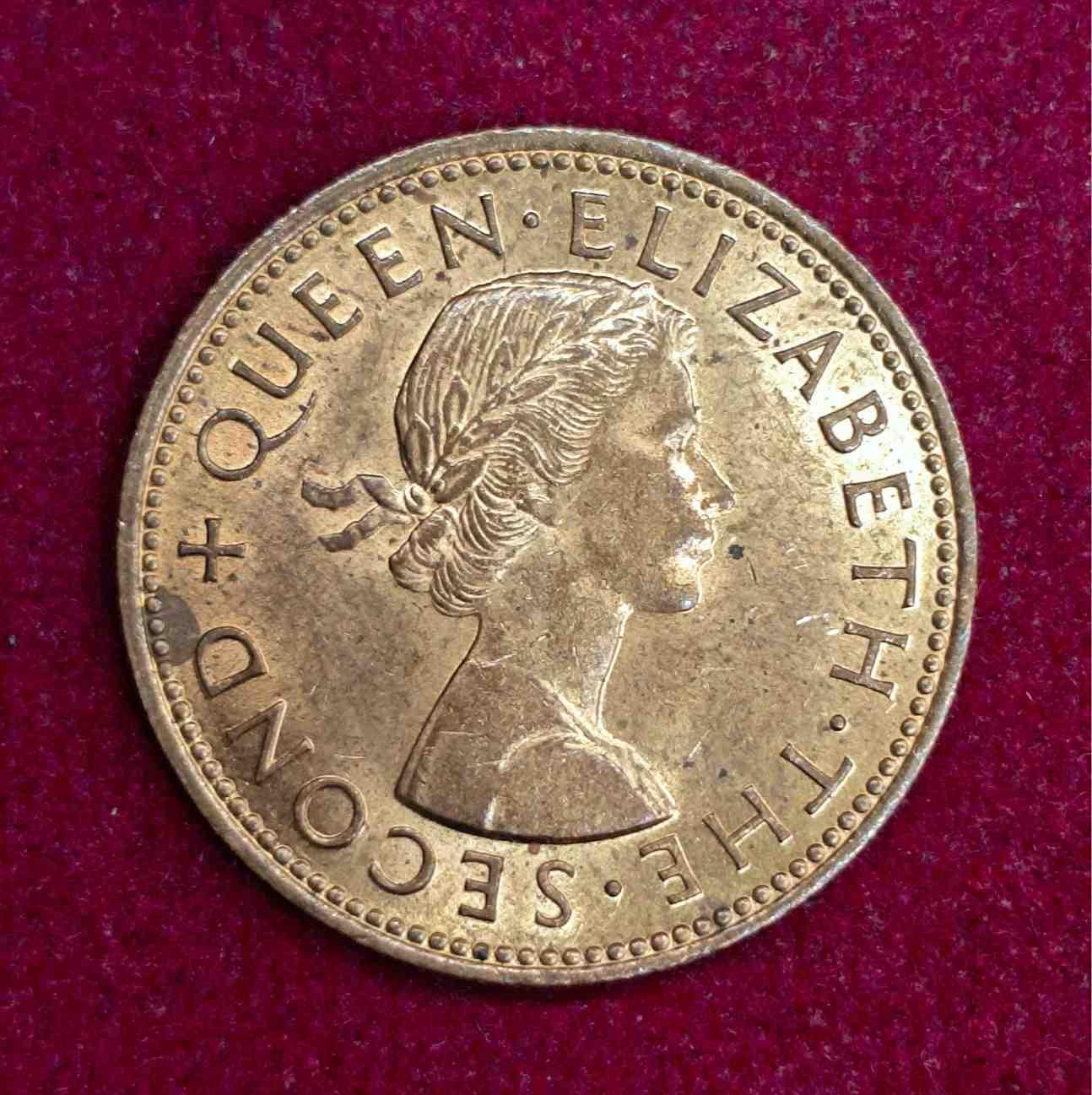 New Zealand 1/2 Penny - Elizabeth II 1965 Coin