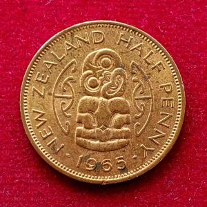 New Zealand 1/2 Penny - Elizabeth II 1965 Coin