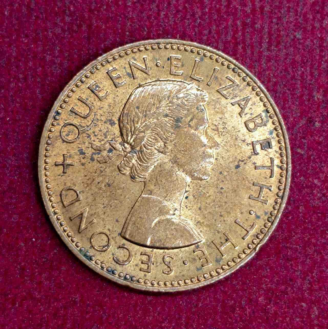 New Zealand 1/2 Penny - Elizabeth II 1965 Coin
