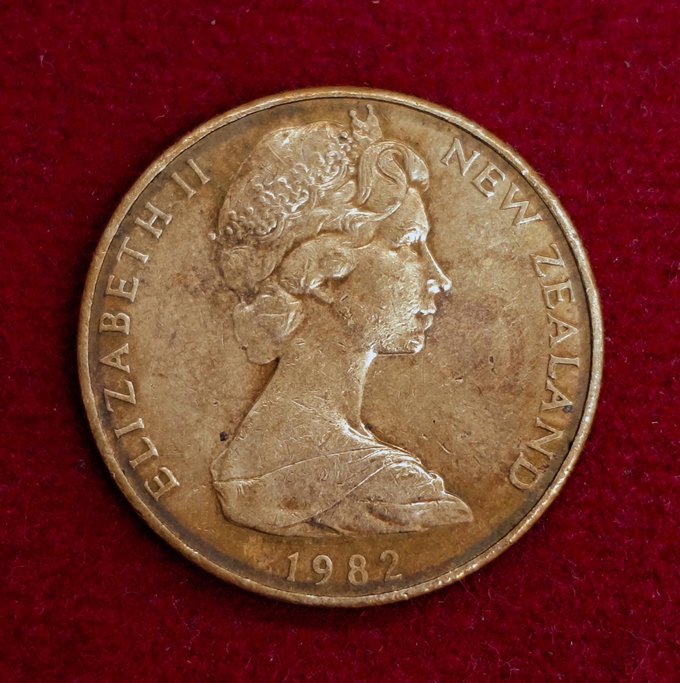 New Zealand 2 Cents - Elizabeth II 1982 Coin