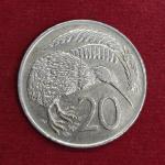 New Zealand 20 Cents – Elizabeth II Kiwi 1973 Coin