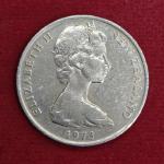 New Zealand 20 Cents – Elizabeth II Kiwi 1973 Coin