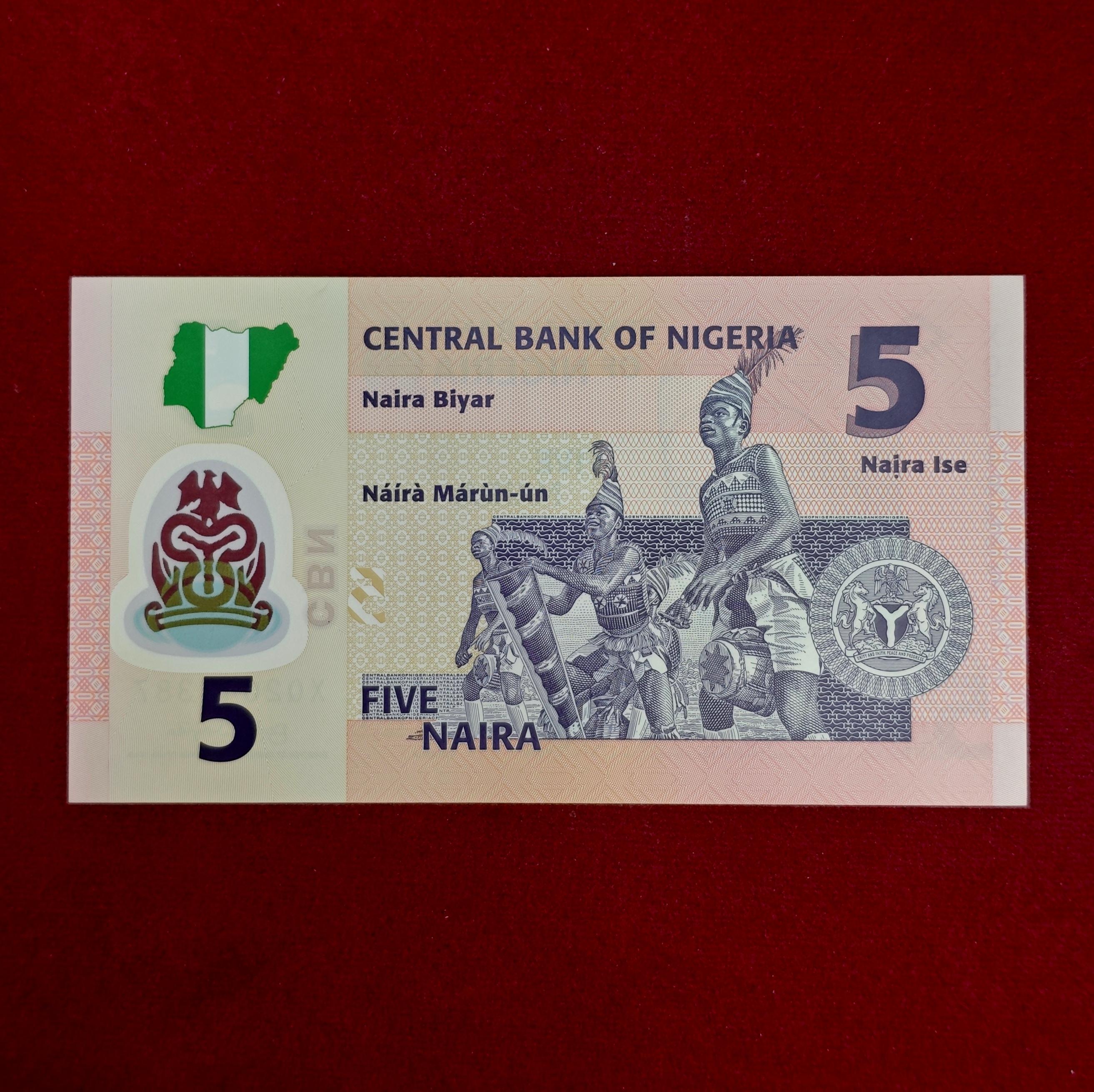 Nigeria 5 Naira 2009 Polymer Banknote