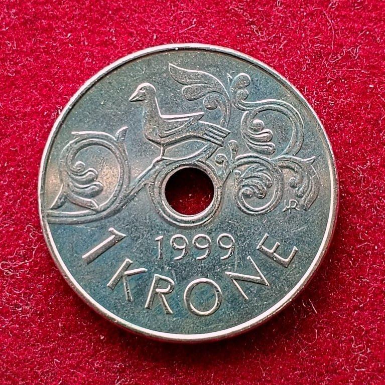 Norway 1 Krone Harald V 1999 Coin