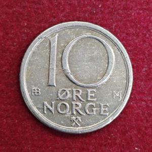Norway 10 Ore 1975 Coin