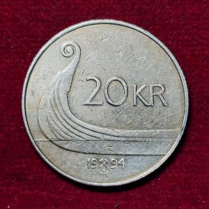 Norway 20 Kroner - Harald V 1994 Coin