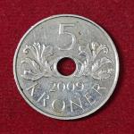 Norway 5 Kroner - Harald V 2009 Coin