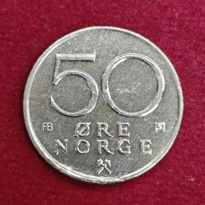 Norway 50 ore 1978 Coin