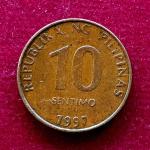 Philippines 10 Sentimo 1997 Coin