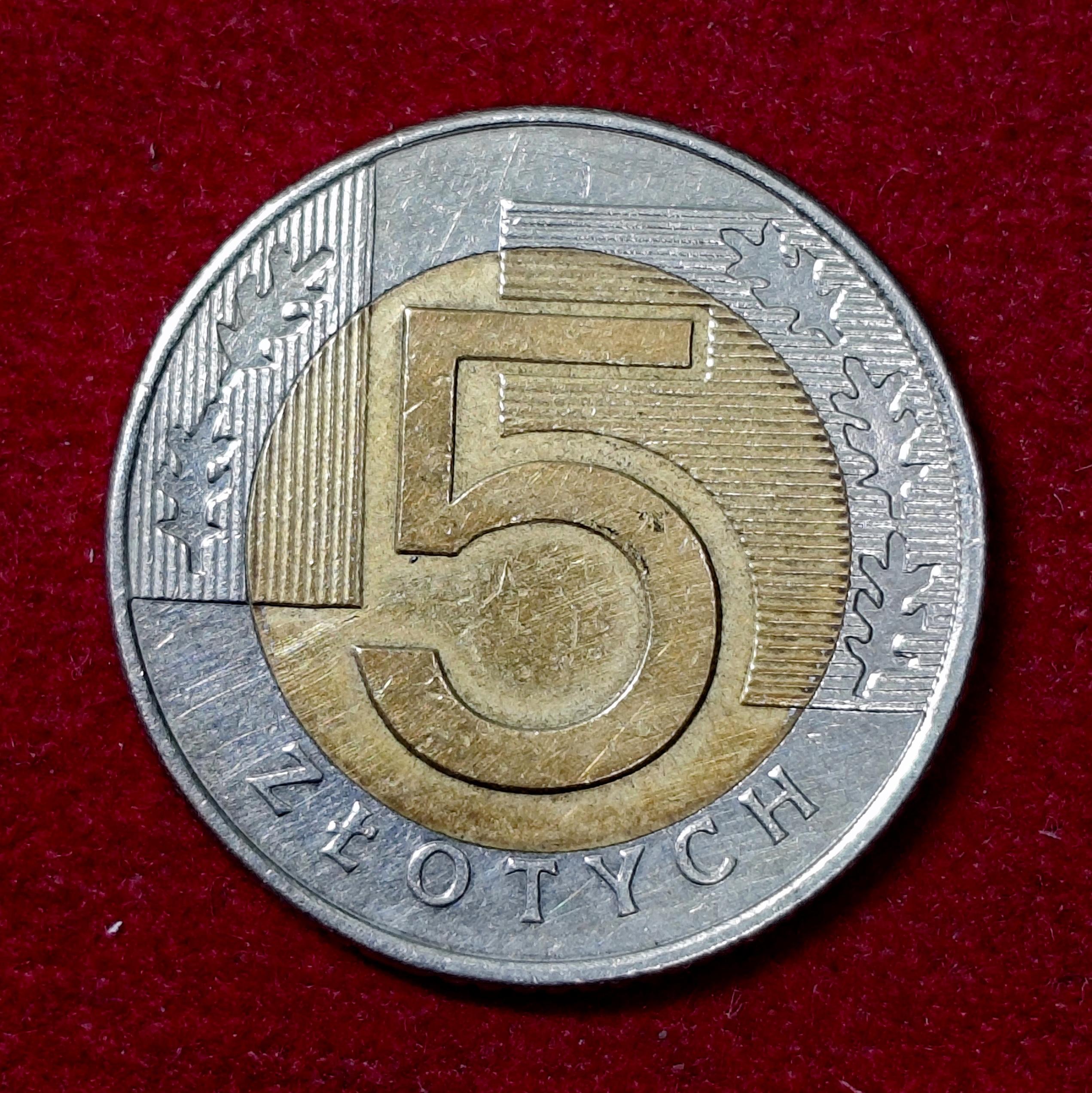 Poland 5 Zlotych 1994 Coin