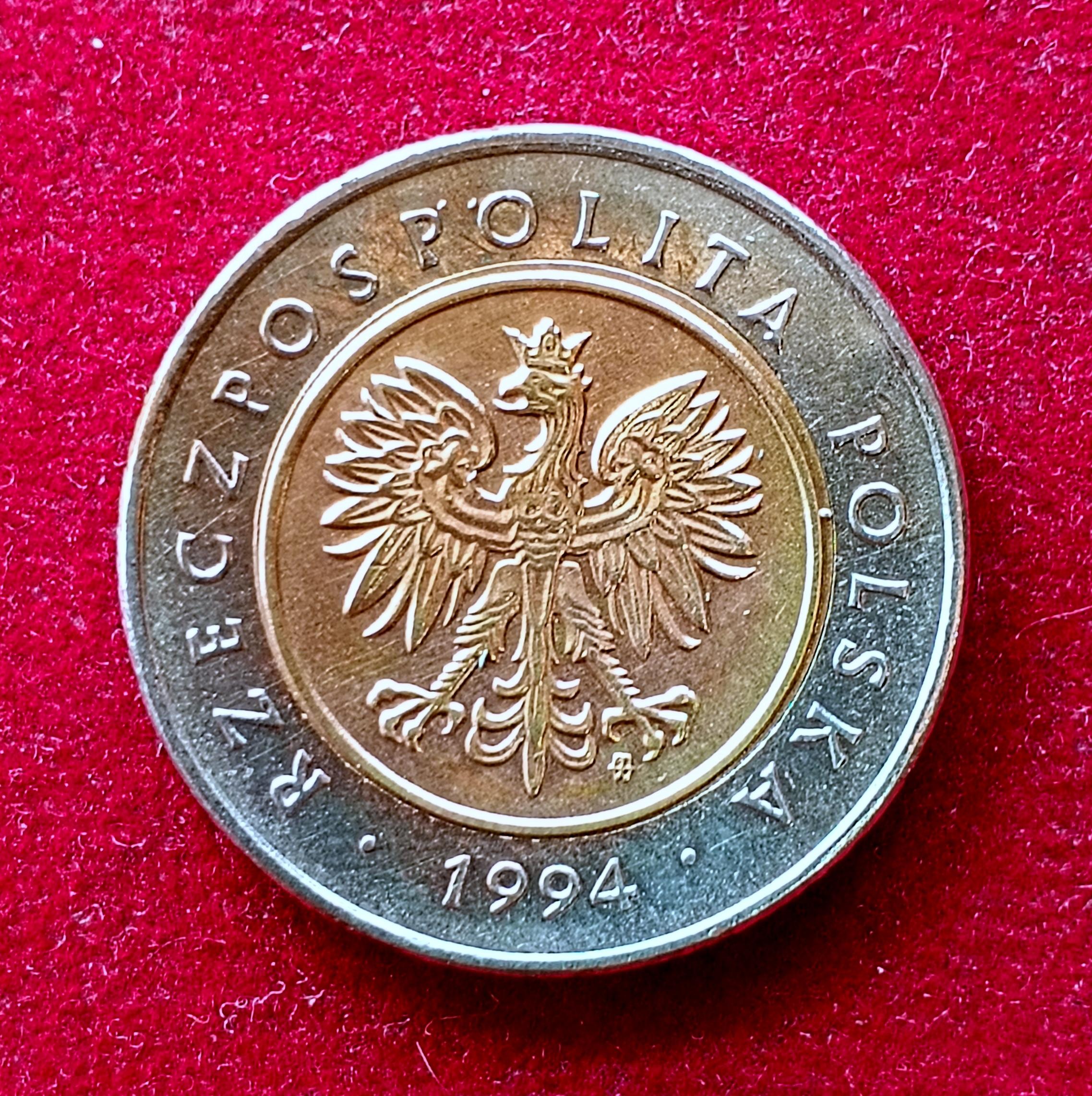 Poland 5 Zlotych 1994 Coin